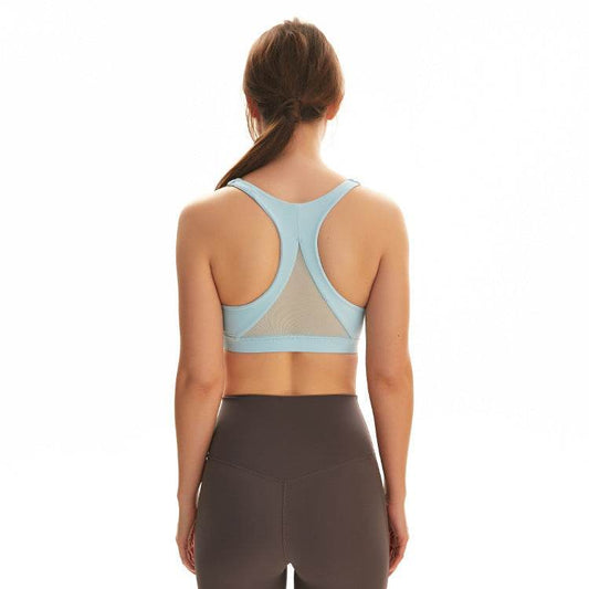 Mesh stitching sexy back sports bra - MYLUXURY LANE ENTERPRISE