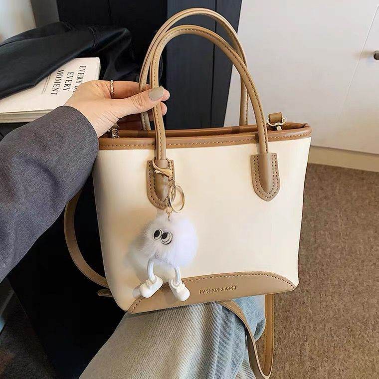 High-grade Contrast Color Messenger Bag Fashion Portable - MYLUXURY LANE ENTERPRISE