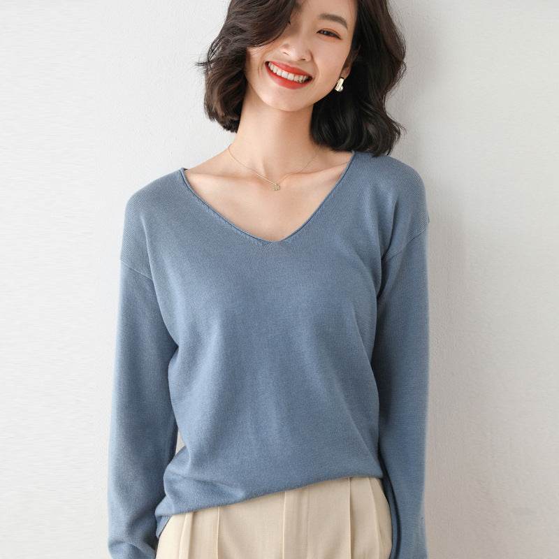 Korean Style Loose Inner Sweater Women All-match Bottoming Shirt - MYLUXURY LANE ENTERPRISE