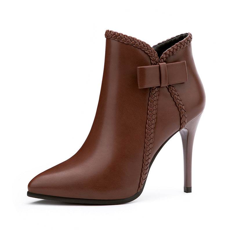 Europe And America Sexy Pointed Toe High Heel Martin Boots - MYLUXURY LANE ENTERPRISE