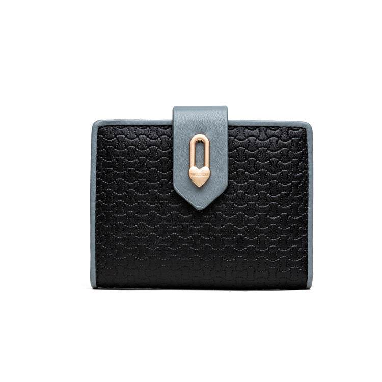 Women's Fashion Zipper Buckle Clash Color Money Clip - MYLUXURY LANE ENTERPRISE