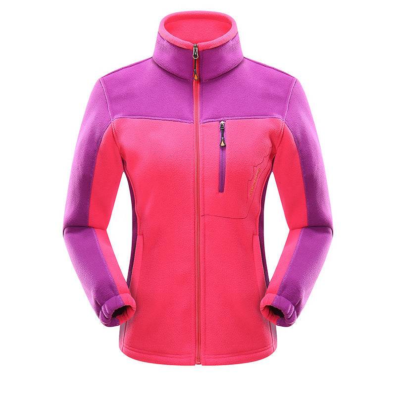 Cross-border Sources Of New Polar Fleece Warm Fleece Couple Cardigan Contrast - MYLUXURY LANE ENTERPRISE