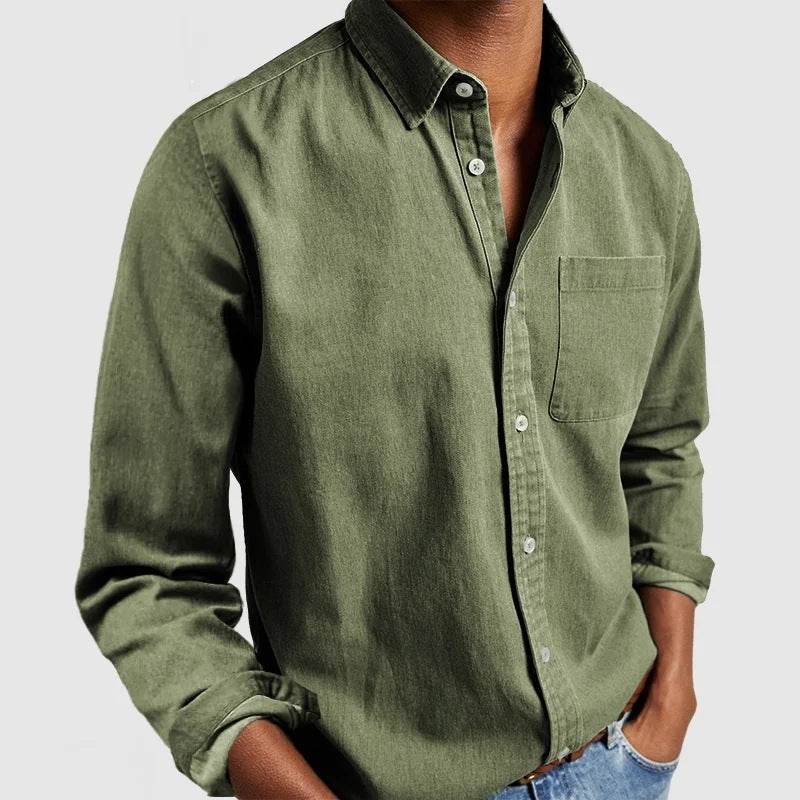 2024 Men's Shirt New Long Sleeve Lapel - MYLUXURY LANE ENTERPRISE