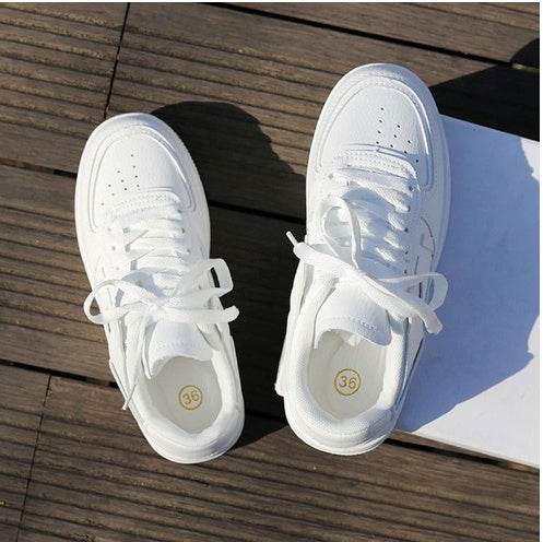White Shoes For Women Autumn All-matching - MYLUXURY LANE ENTERPRISE