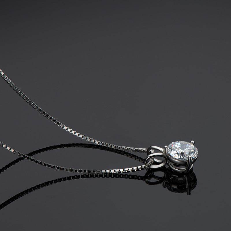 Genuine Three-claw Moissanite Pendant D Color - MYLUXURY LANE ENTERPRISE
