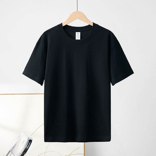 Cotton Round Neck Short Sleeve T-shirt Top - MYLUXURY LANE ENTERPRISE