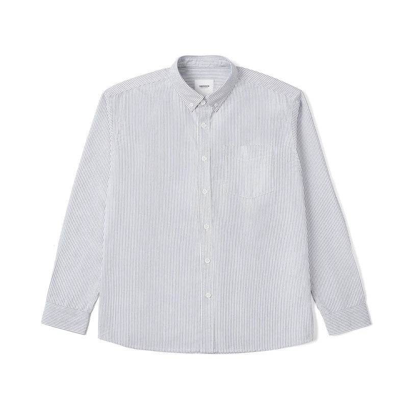 Oxford Vintage Stripe Casual Long-sleeved Shirt For Men - MYLUXURY LANE ENTERPRISE