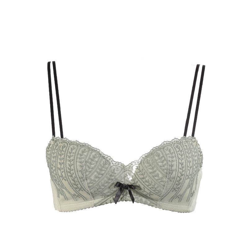 New fashion Mori embroidery gather bra - MYLUXURY LANE ENTERPRISE