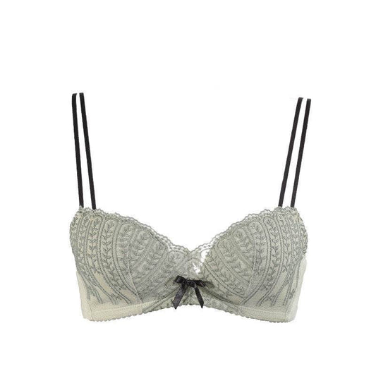 New fashion Mori embroidery gather bra - MYLUXURY LANE ENTERPRISE