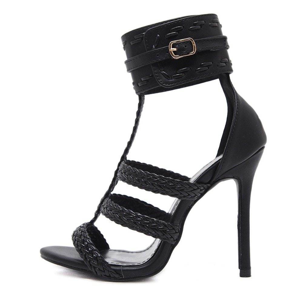 Braid High Heel Sandals - MYLUXURY LANE ENTERPRISE
