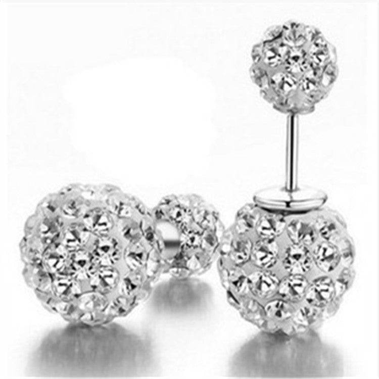 Zircon earring round diamond ball earrings women - MYLUXURY LANE ENTERPRISE