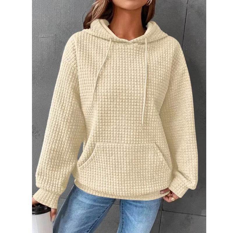 Women's Loose Casual Solid Color Long-sleeved Sweater - MYLUXURY LANE ENTERPRISE