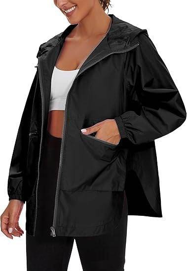 Women's Long Sleeve Zipper Hooded Jacket Trench Coat Casual Jacket - MYLUXURY LANE ENTERPRISE