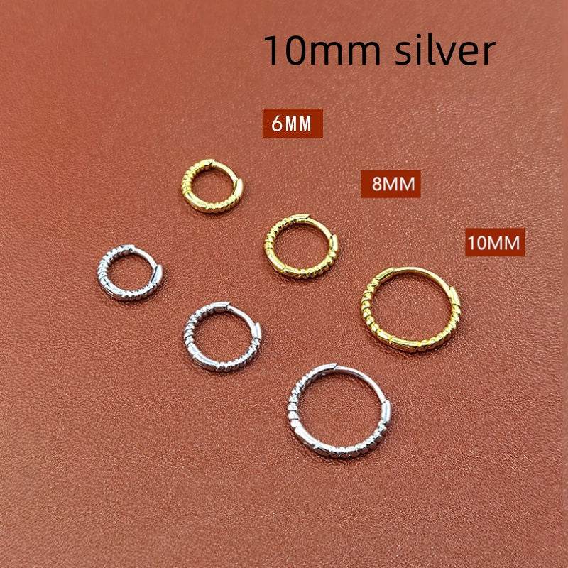 Special Interest Light Luxury Design Rounded Edge Zircon Earrings - MYLUXURY LANE ENTERPRISE