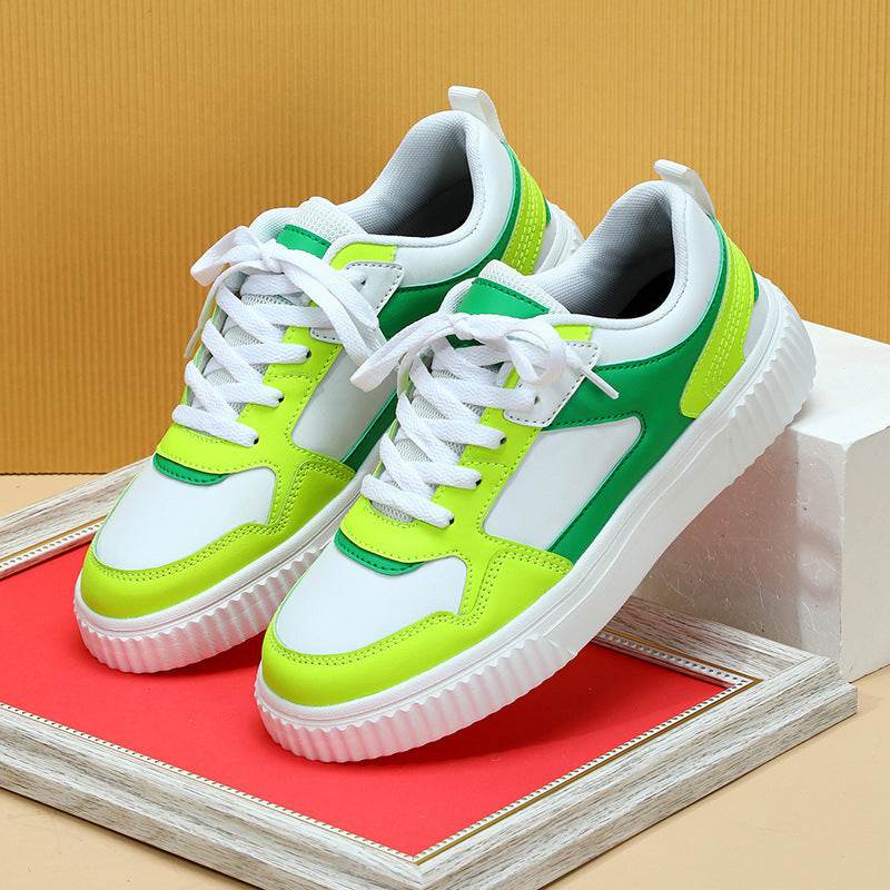 Platform Fashion Lace-up Casual Sneaker Soft Bottom Comfortable - MYLUXURY LANE ENTERPRISE