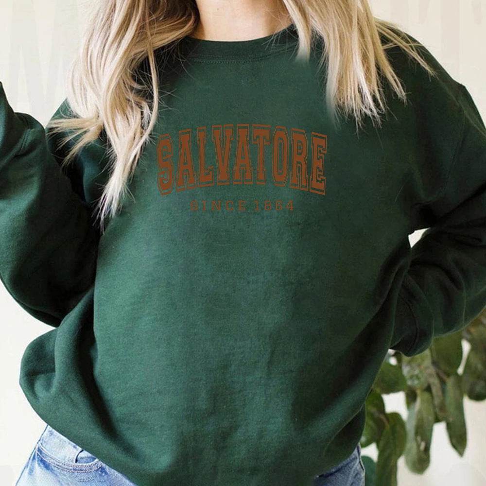 Salvatore Since 1864 Mystic Falls Hooded Sweatshirt - MYLUXURY LANE ENTERPRISE