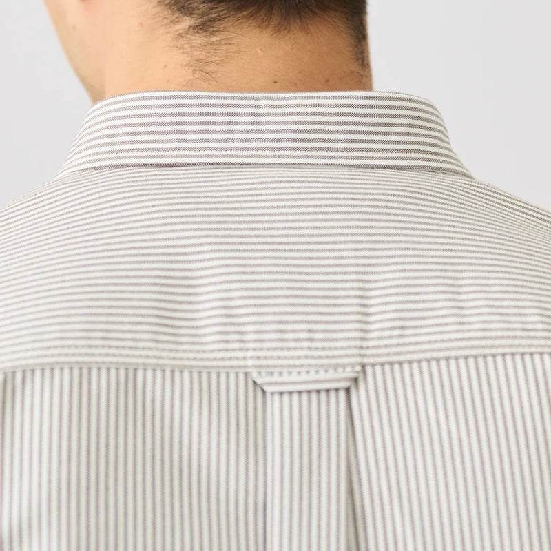 Oxford Vintage Stripe Casual Long-sleeved Shirt For Men - MYLUXURY LANE ENTERPRISE