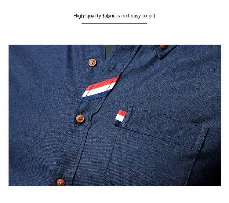 Men's Casual Fashion Slim Fit Lapel Long Sleeve Shirt - MYLUXURY LANE ENTERPRISE
