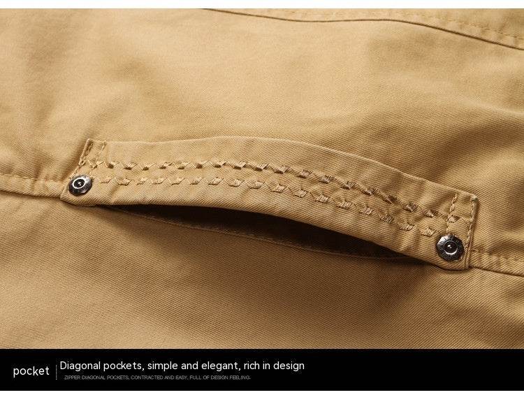 Men's Washed Jacket Slim Fit Thin - MYLUXURY LANE ENTERPRISE