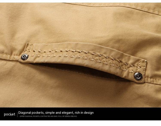Men's Washed Jacket Slim Fit Thin - MYLUXURY LANE ENTERPRISE
