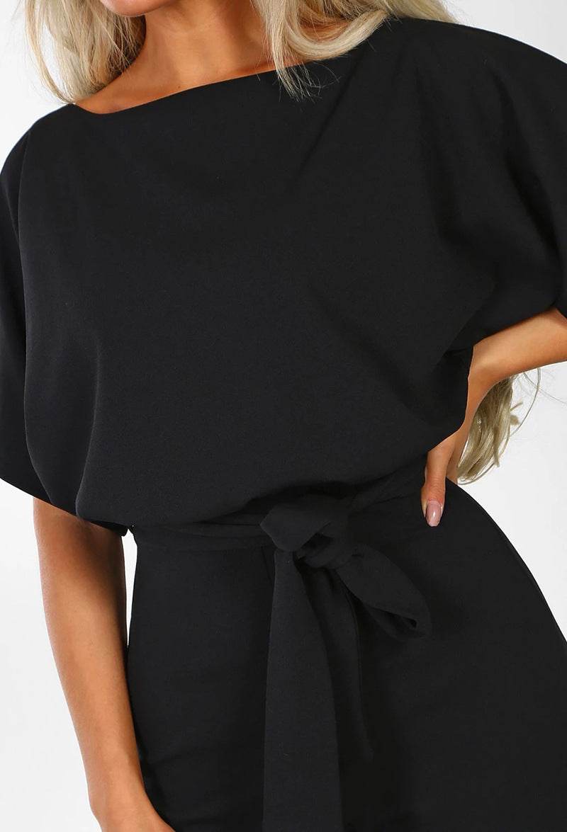 7-color Fashion Lace-up Button Short-sleeved Women's Jumpsuit - MYLUXURY LANE ENTERPRISE