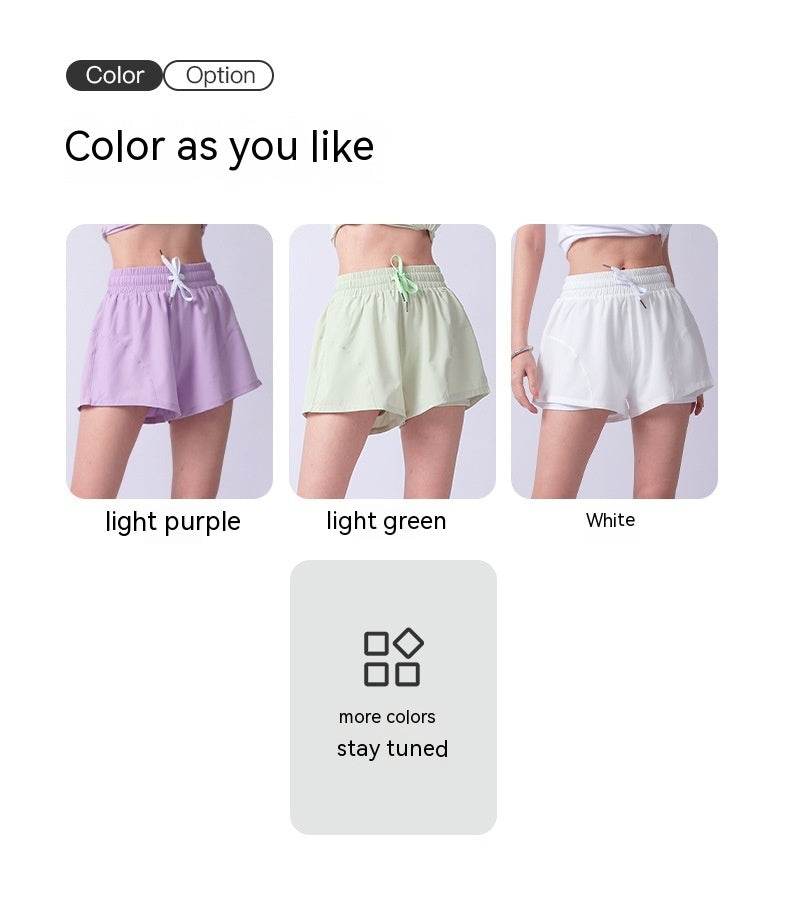Women's High Waist Summer Yoga Quick-drying Running Training Shorts - MYLUXURY LANE ENTERPRISE
