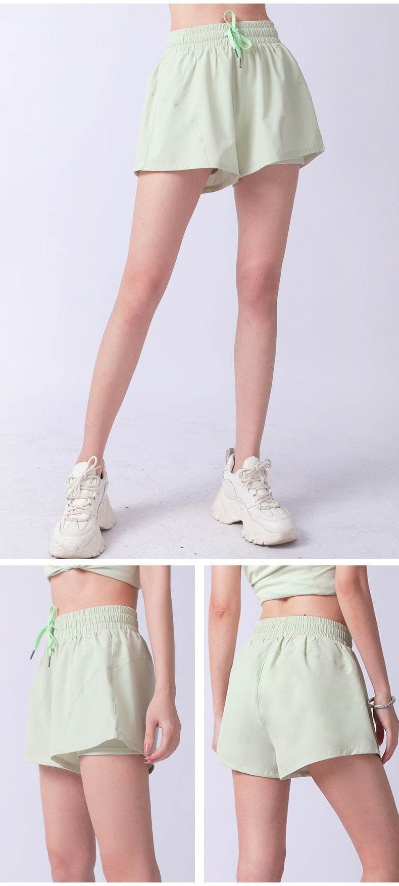 Women's High Waist Summer Yoga Quick-drying Running Training Shorts - MYLUXURY LANE ENTERPRISE