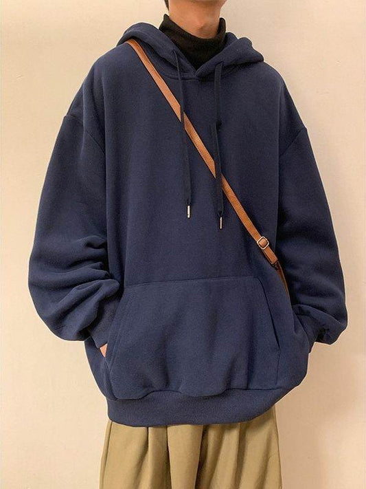 Sweater Men's Fashionable Solid Color Hooded - MYLUXURY LANE ENTERPRISE