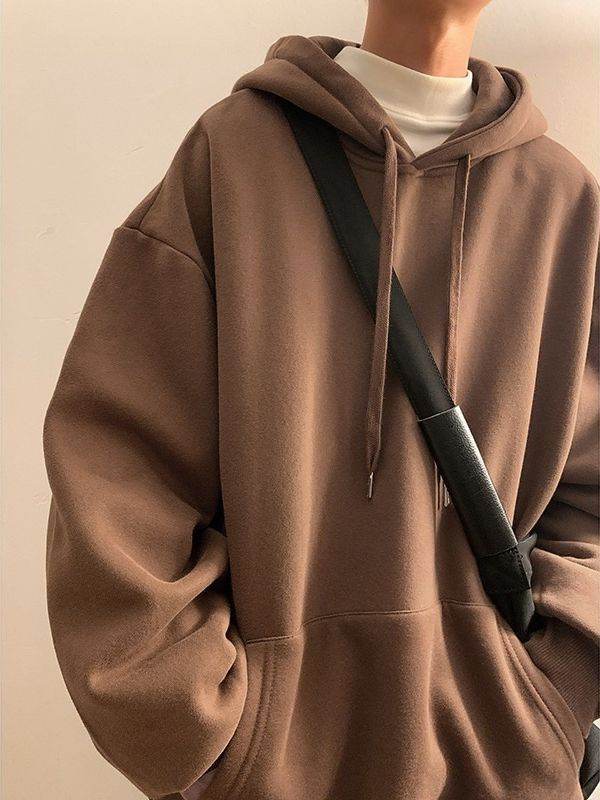 Sweater Men's Fashionable Solid Color Hooded - MYLUXURY LANE ENTERPRISE