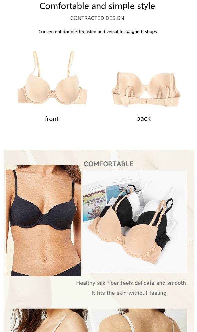 Women's Small Chest Big Soft Steel Ring Push Up Plump External Expansion Bra - MYLUXURY LANE ENTERPRISE
