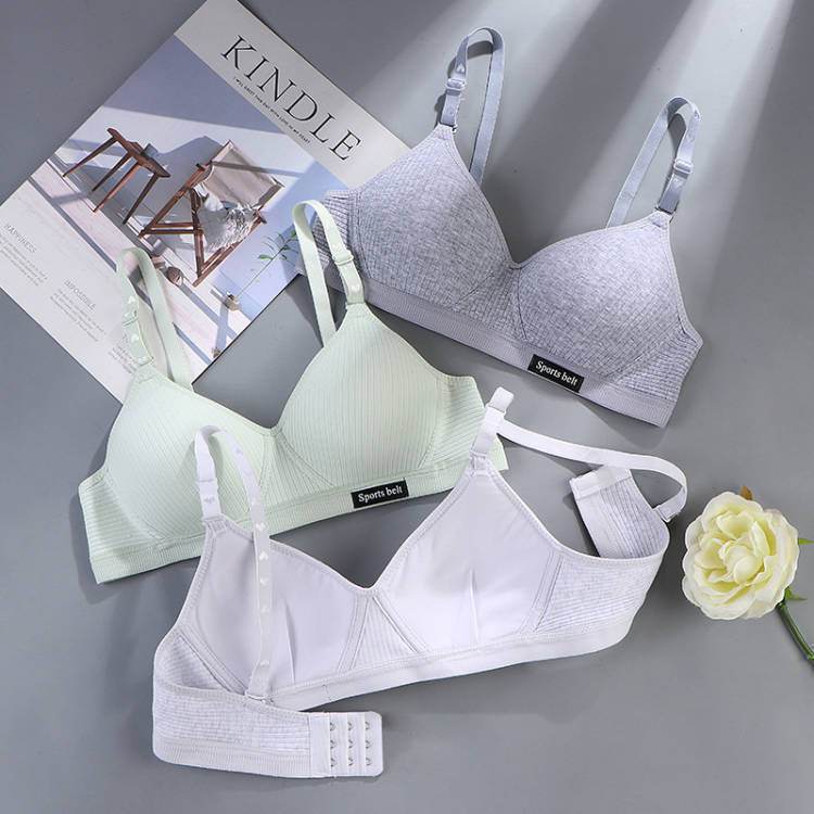 Pure Cotton Girl Comfortable Seamless Underwear Without Steel Ring - MYLUXURY LANE ENTERPRISE