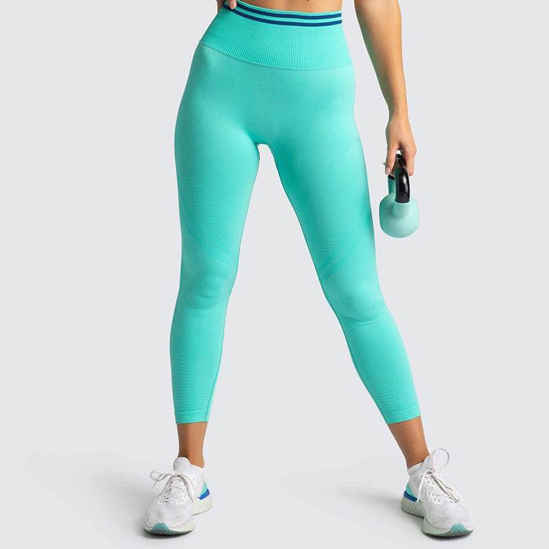 Sports Bra High Waist Peach Hip Stretch Trousers - MYLUXURY LANE ENTERPRISE