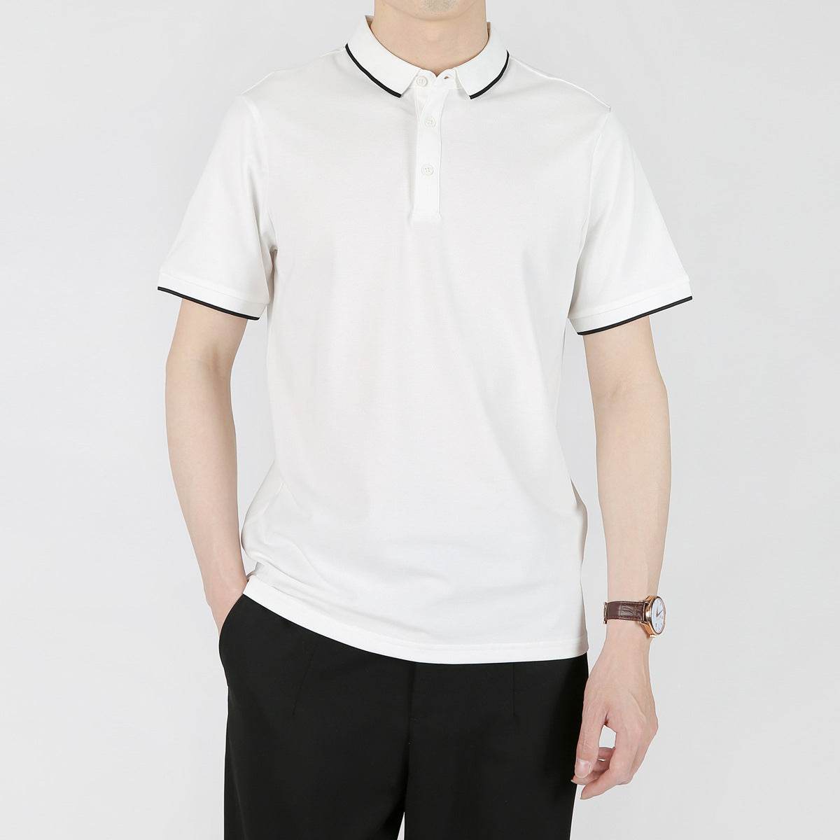 Summer Leisure Casual Lapel Short Sleeve T-shirt - MYLUXURY LANE ENTERPRISE