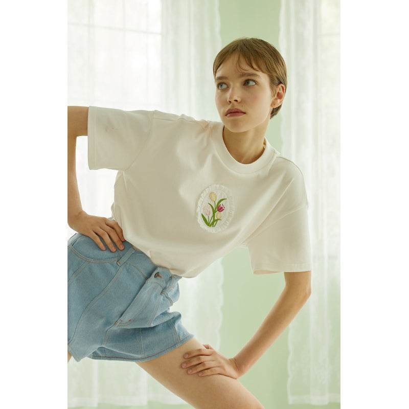 BLUE niche design T-shirt - MYLUXURY LANE ENTERPRISE