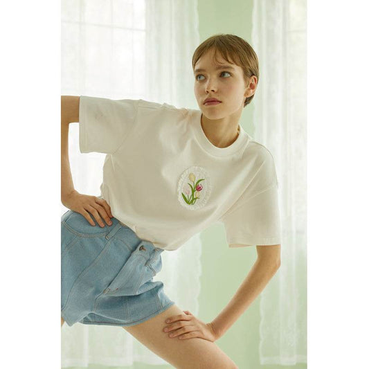BLUE niche design T-shirt - MYLUXURY LANE ENTERPRISE