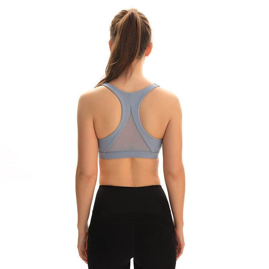 Mesh stitching sexy back sports bra - MYLUXURY LANE ENTERPRISE