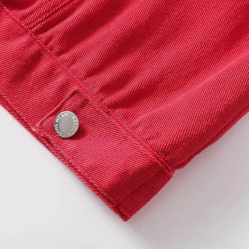 Women's Color Denim Waistcoat Vest Short - MYLUXURY LANE ENTERPRISE