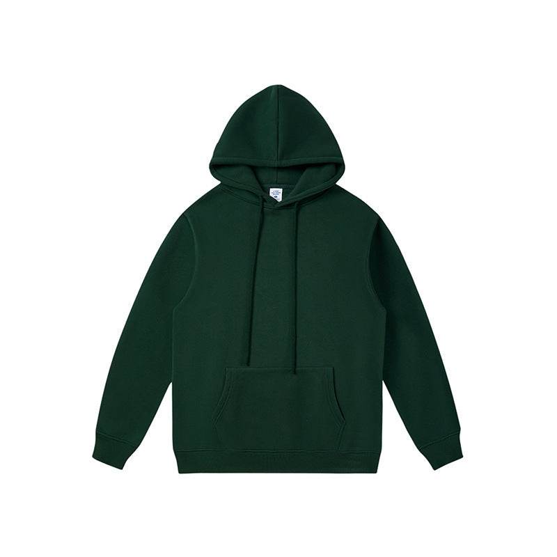 Autumn And Winter Fleece-lined Thick Hooded Solid Color Hoodie Shorts - MYLUXURY LANE ENTERPRISE