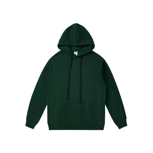 Autumn And Winter Fleece-lined Thick Hooded Solid Color Hoodie Shorts - MYLUXURY LANE ENTERPRISE