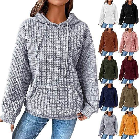 Women's Loose Casual Solid Color Long-sleeved Sweater - MYLUXURY LANE ENTERPRISE
