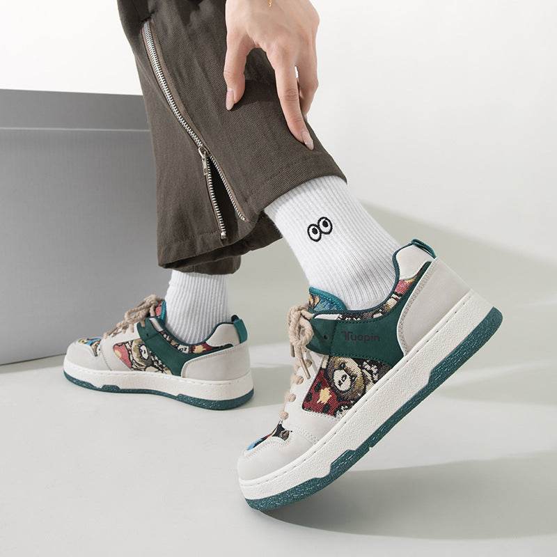 Casual Sneakers Retro Hong Kong Style Versatile White Shoes - MYLUXURY LANE ENTERPRISE