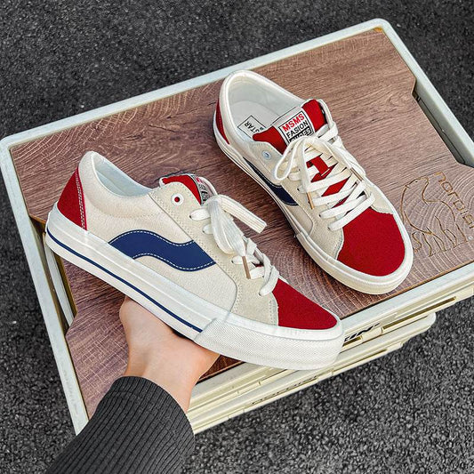 Men's Casual Suede Couple Low-top Canvas Shoes - MYLUXURY LANE ENTERPRISE