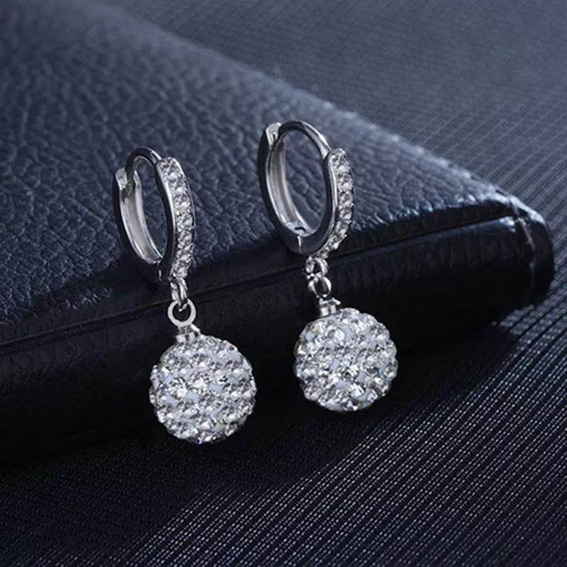 Zircon earring round diamond ball earrings women - MYLUXURY LANE ENTERPRISE