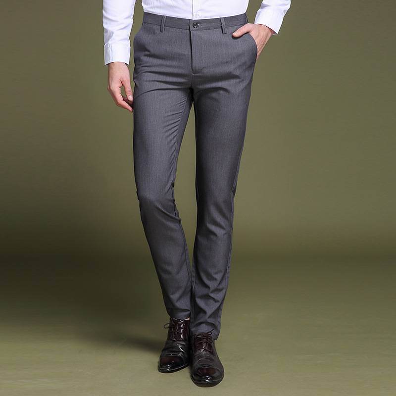 Slim-fit stretch pants with four seasons feet - MYLUXURY LANE ENTERPRISE