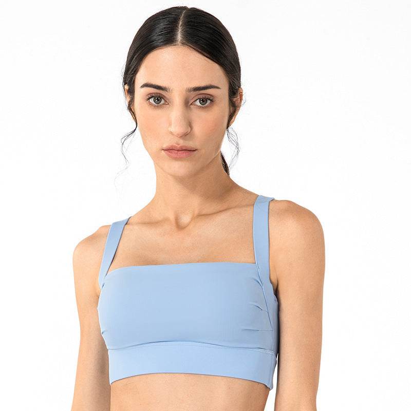 Women's Fashion Solid Color Anti-Humpback Sports Bra - MYLUXURY LANE ENTERPRISE