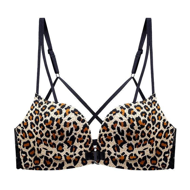 Front Buckle Bra Push Up Small Breast Push Up Sexy Cross Sling - MYLUXURY LANE ENTERPRISE