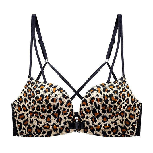 Front Buckle Bra Push Up Small Breast Push Up Sexy Cross Sling - MYLUXURY LANE ENTERPRISE