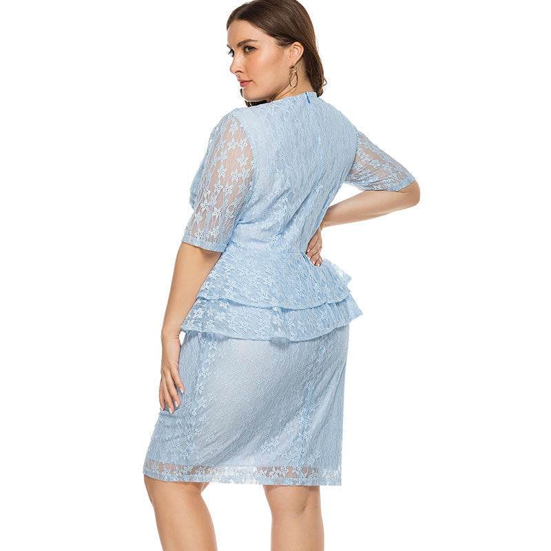 Plus size full lace dress - MYLUXURY LANE ENTERPRISE