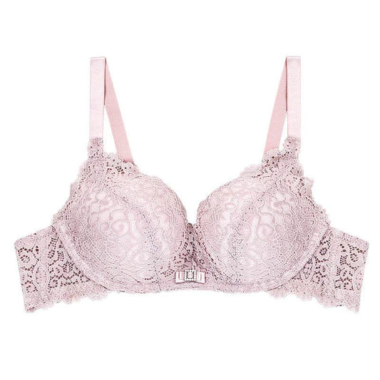 Lace Princess Small Chest Thick Cup Gathered Adjustable Girl Bra - MYLUXURY LANE ENTERPRISE