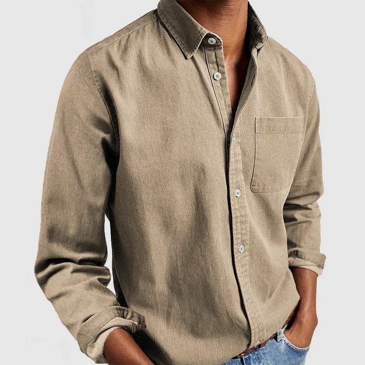 2024 Men's Shirt New Long Sleeve Lapel - MYLUXURY LANE ENTERPRISE